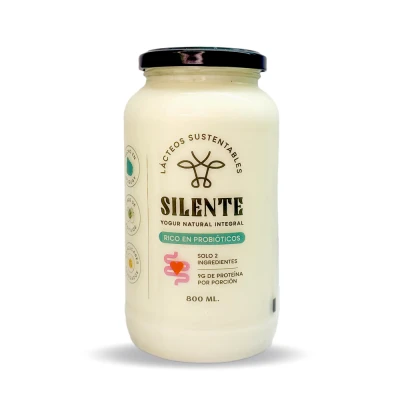 Yogur natural Silente 800ml Yogurt El Silente 800ml